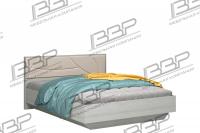 Кровать "Мирти" 1,2м ЛДСП (каркас) с мягким изголовьем анкор