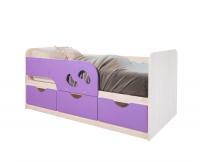 Кровать "Минима" Лего лиловый сад
